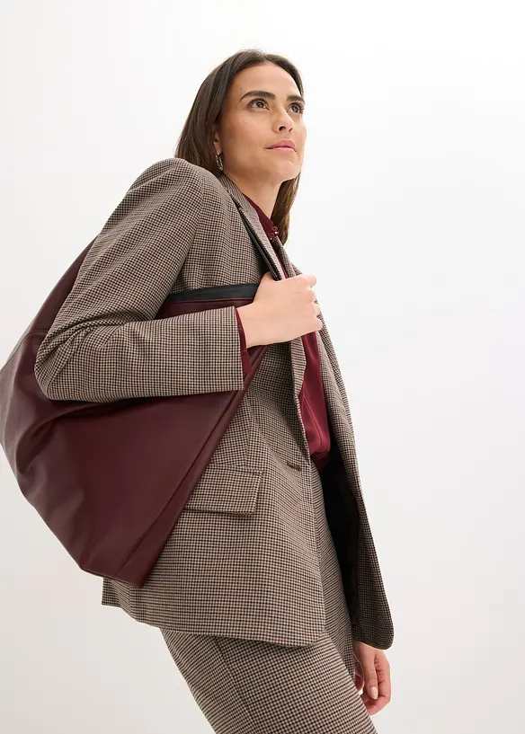 Oversized blazer med rutemønster, bonprix