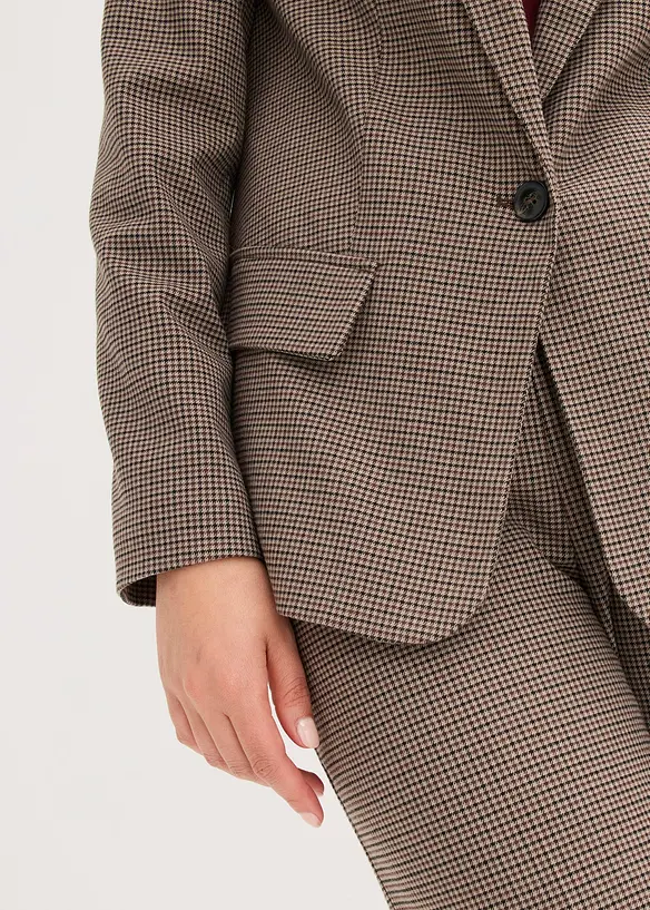 Oversized blazer med rutemønster, bonprix