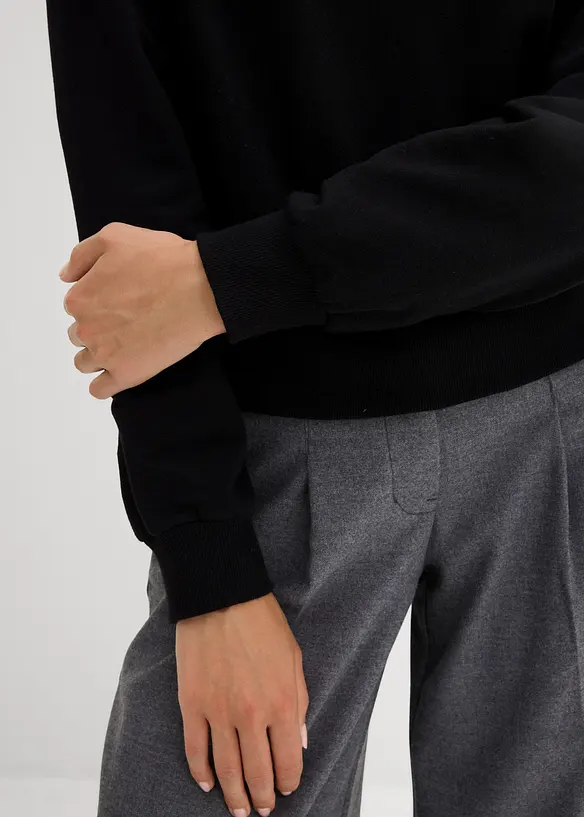 Oversized sweatshirt i bomull, bonprix