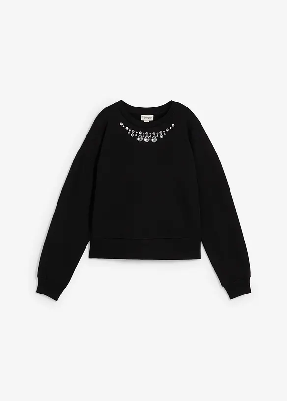 Oversized sweatshirt i bomull, bonprix