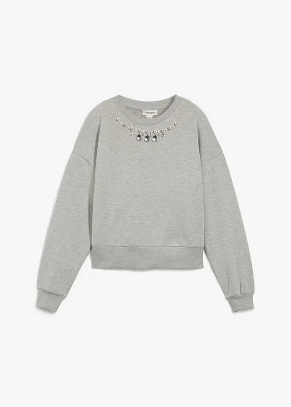 Oversized sweatshirt i bomull, bonprix