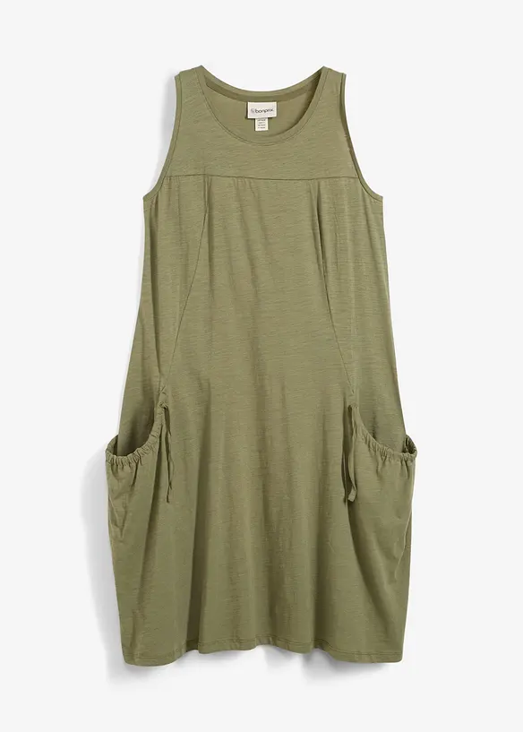 Jerseykjole i bomull med lommer, bonprix