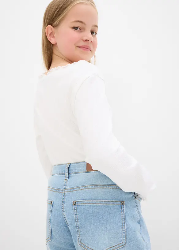 Wide Leg-jeans Mid Waist, bonprix