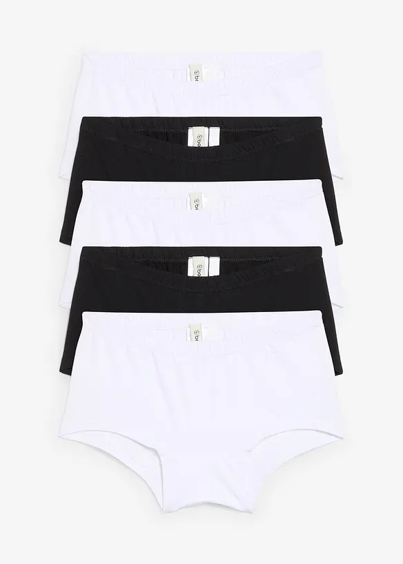 Panty med myk økologisk bomull (5-pack), bonprix
