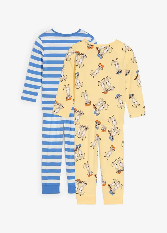 Pyjamas i 100% økologisk bomull (4-delt sett), bonprix