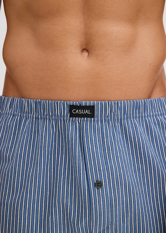 Vid boksershorts i bomullsjersey (3-pack), bonprix