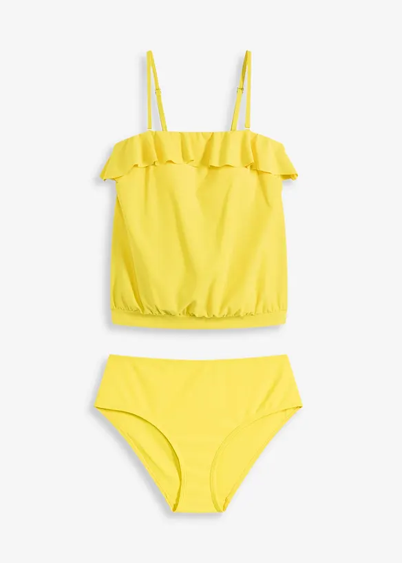 Bandeau-tankini (2-delt sett) med Multiway-stropper, bonprix