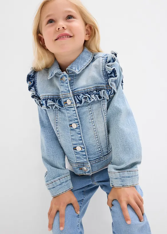Jeansjakke i elastisk bomullsmiks, bonprix
