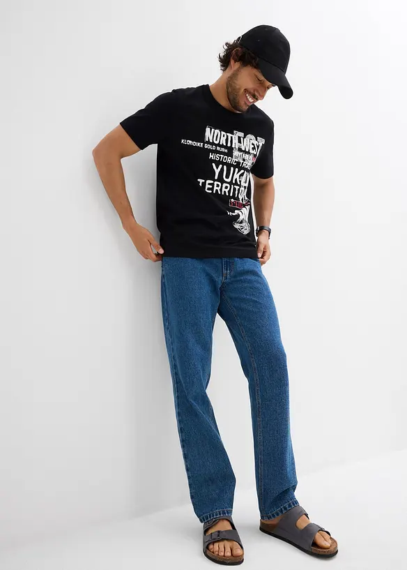 T-skjorte i 100% økologisk bomull, bonprix