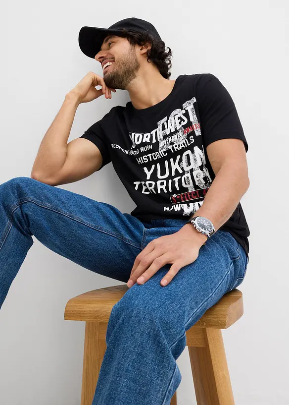 T-skjorte i 100% økologisk bomull, bonprix