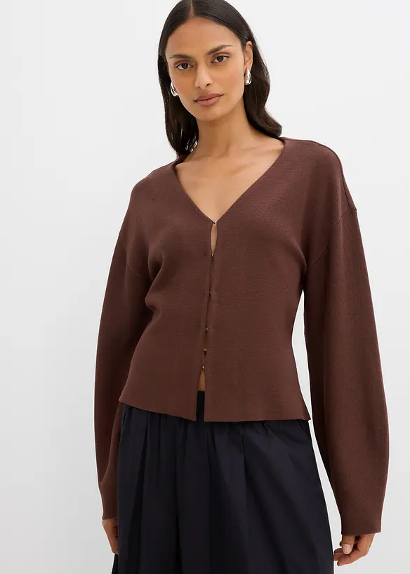 Cardigan i viskosemiks, bonprix