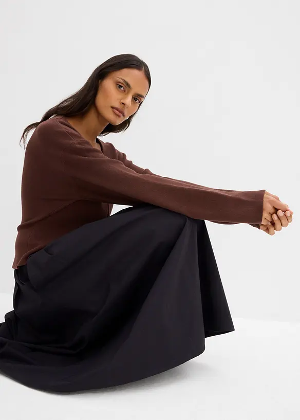 Cardigan i viskosemiks, bonprix