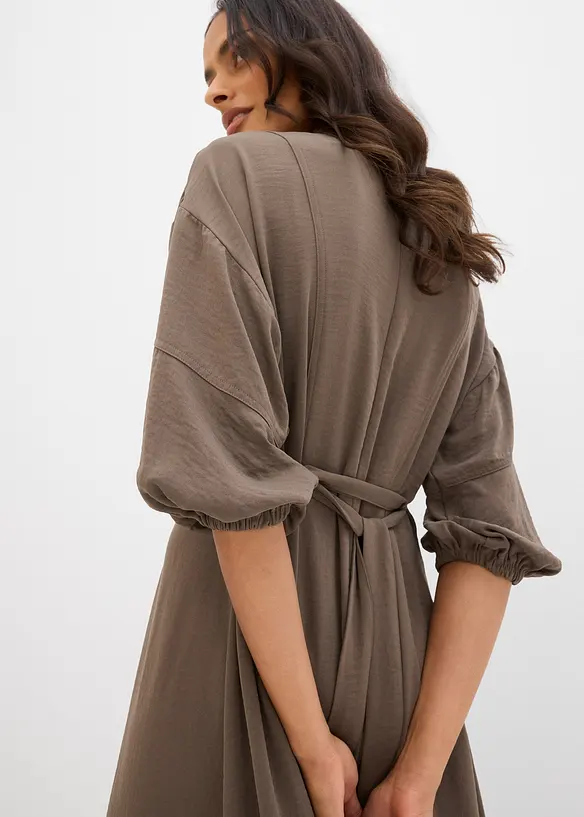 Crinkle kjole, bonprix