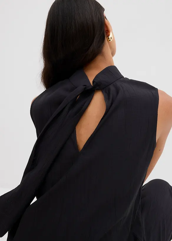 Lang topp i viskosemiks med struktur, bonprix