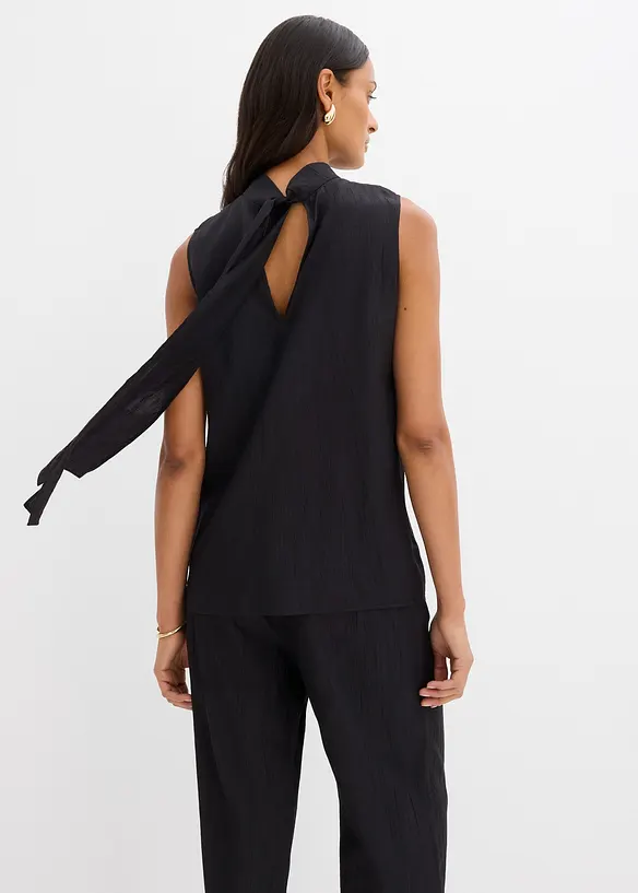 Lang topp i viskosemiks med struktur, bonprix