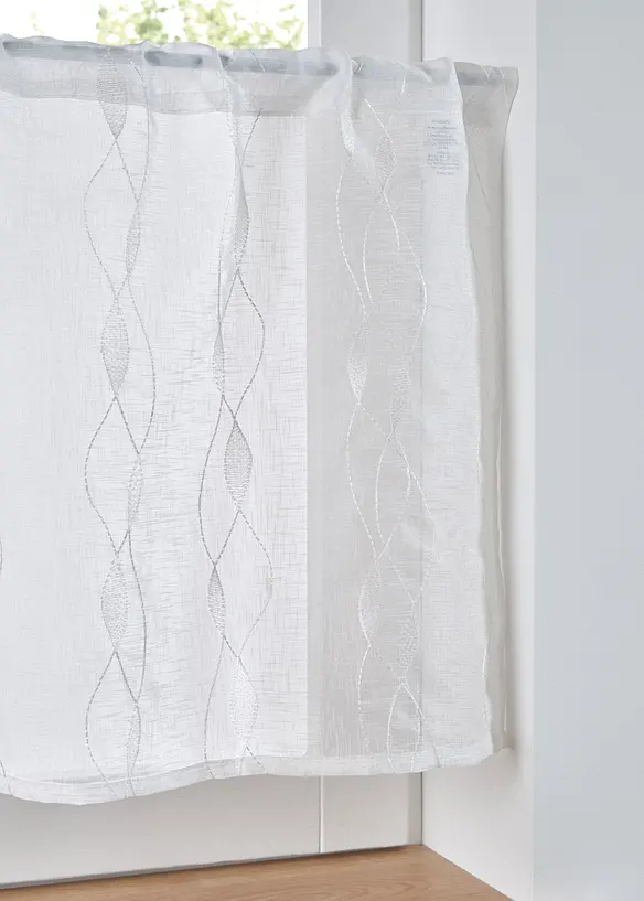 Gardinkappe med bølgeformet broderi, bonprix