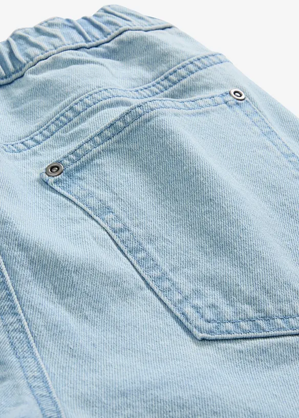 Loose Fit-pull on-jeans med komfortlinning, Straight, bonprix