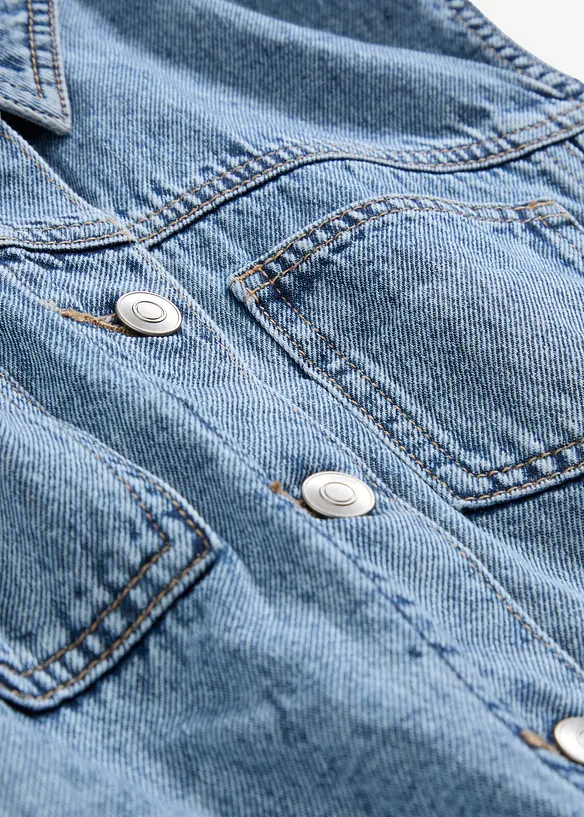 Jeansvest av bomull, bonprix