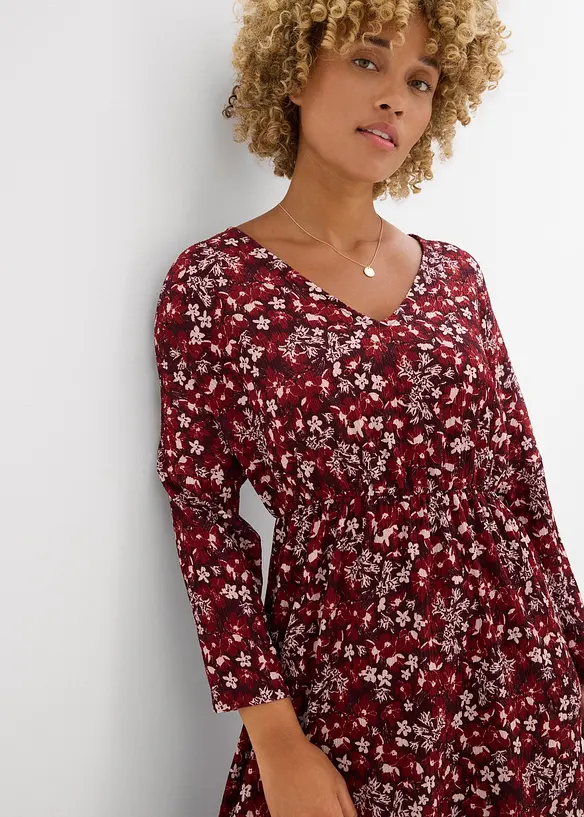 Jerseykjole i lett strukturert krepp, bonprix