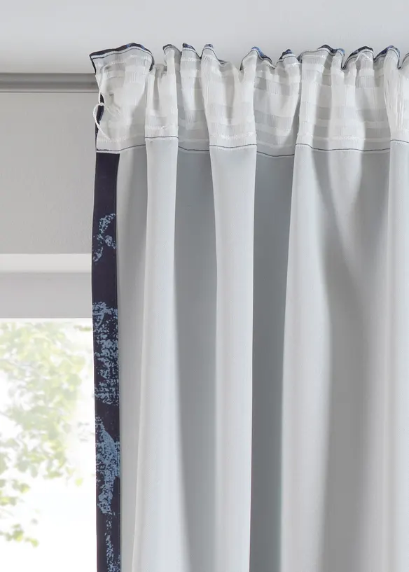 Mørkleggingsgardin med trykk (1-pack), bonprix