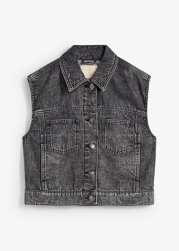 Jeansvest av bomull, bonprix