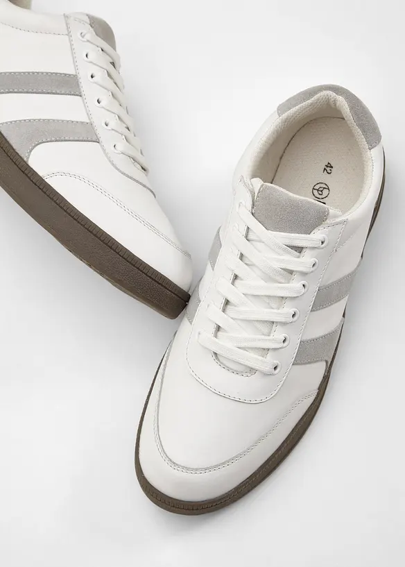 Sneakers i skinn, bonprix