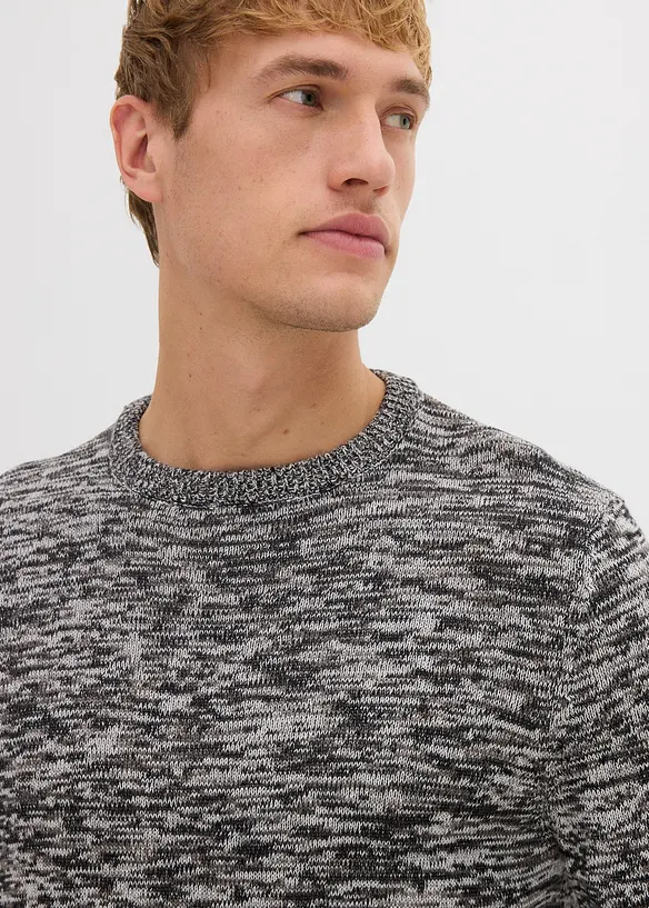 Grovstrikket genser med bomull, bonprix