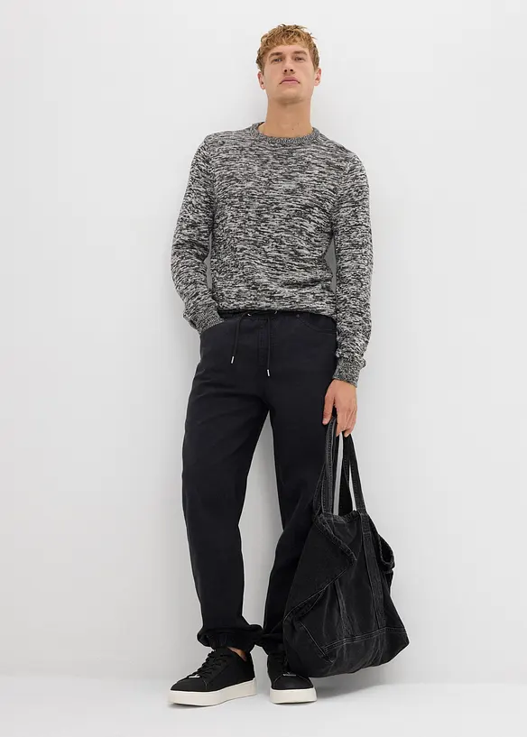 Grovstrikket genser med bomull, bonprix