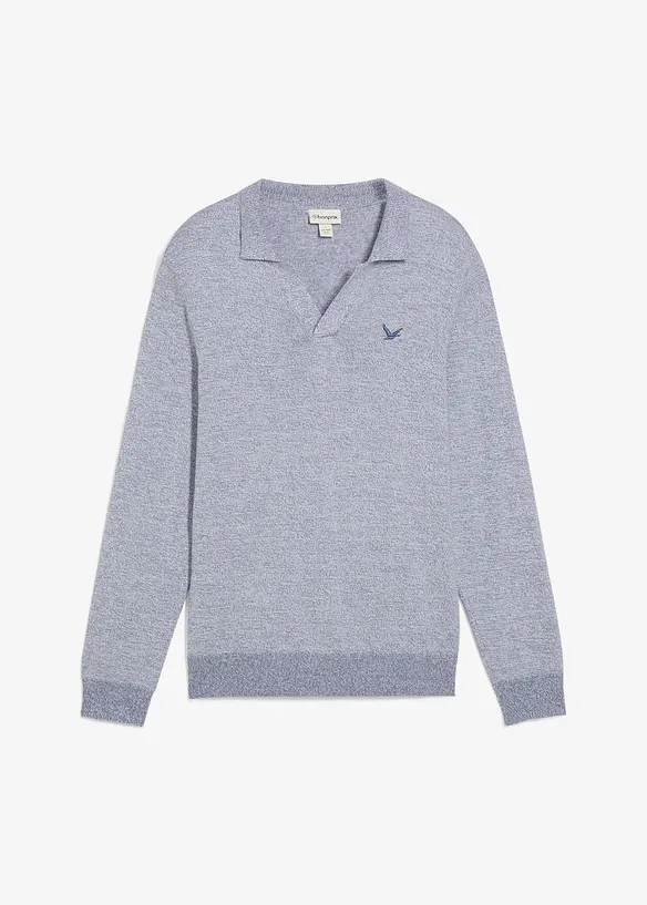 Finstrikket genser med bomull, bonprix