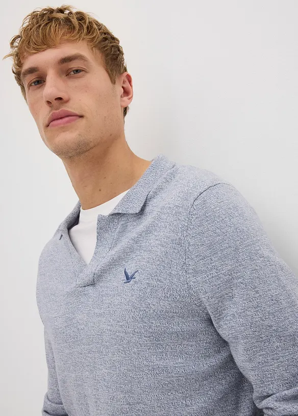 Finstrikket genser med bomull, bonprix