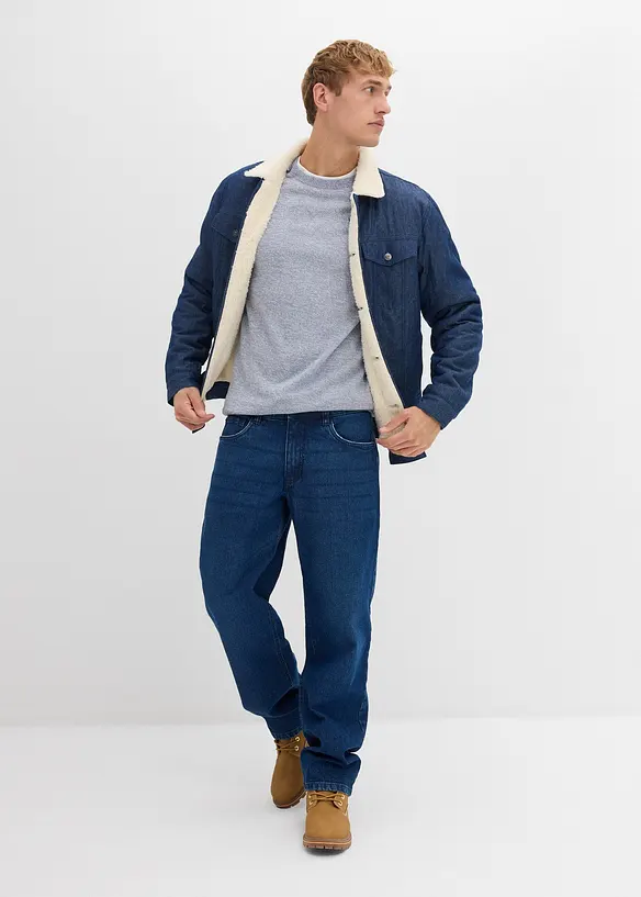 Finstrikket genser med bomull, bonprix