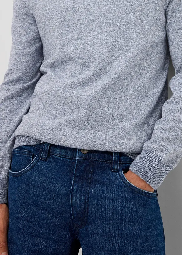 Finstrikket genser med bomull, bonprix