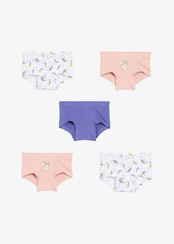 Boksertruse med myk, økologisk bomull (5-pack), bonprix