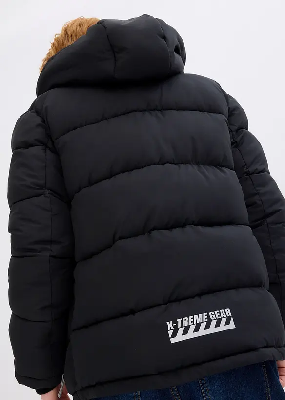 Varmt f&ocirc;ret, vattert vinterjakke med hette, bonprix
