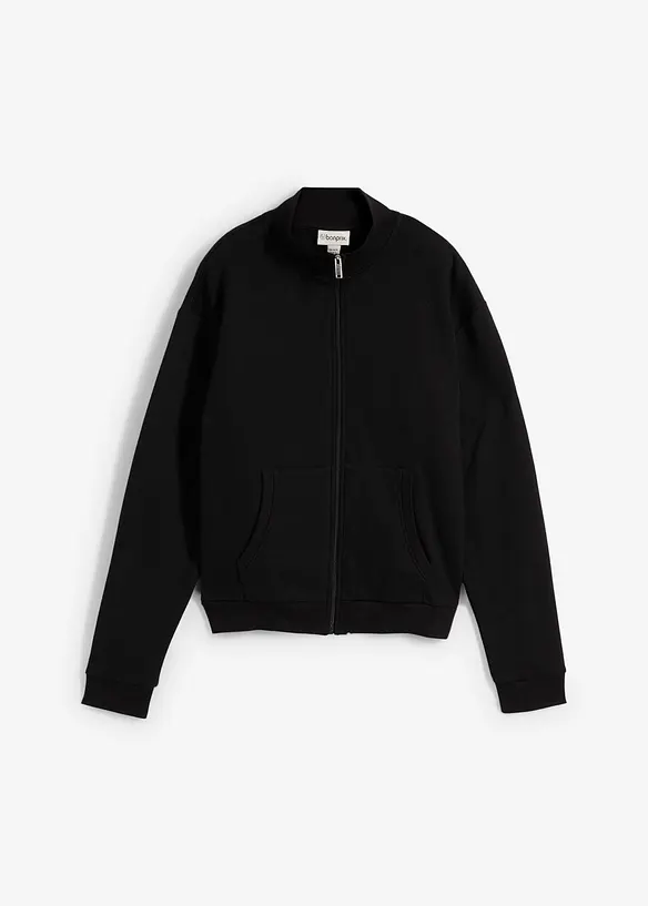 Sweatjakke i 100% &oslash;kologisk bomull, bonprix