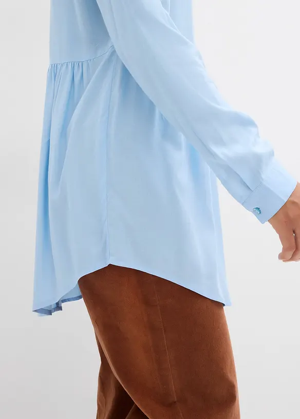 Lang bluse av viskose, bonprix