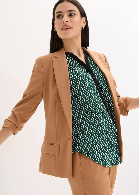 Blazer med draperte ermer, bonprix
