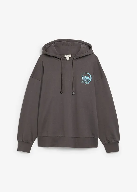 Hettegenser i 100% bomull, bonprix