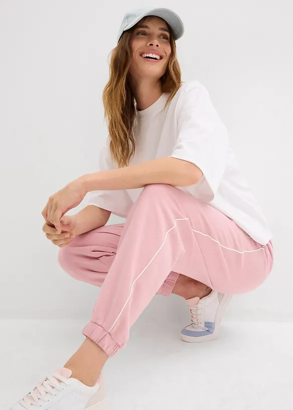 Joggebukse i 100% bomull, bonprix