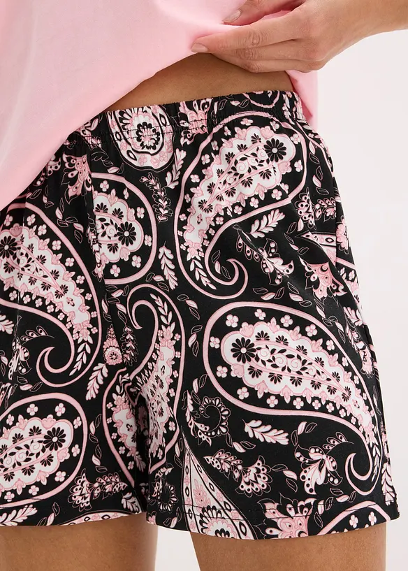 Kort pyjamas i 100% bomull, bonprix