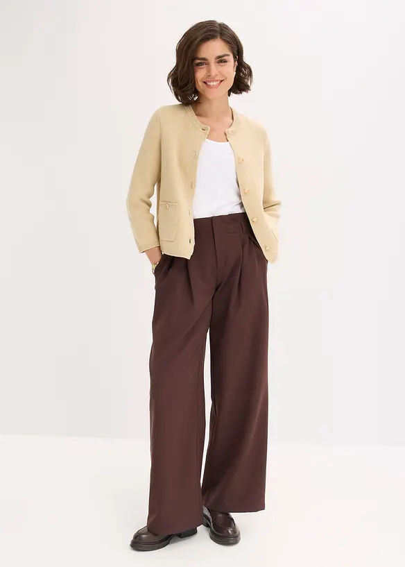 Cardigan i bomullsmiks, bonprix