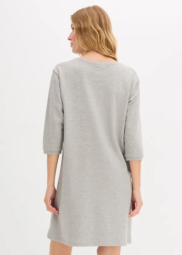 Sweatshirtkjole i utsvingt modell, bonprix