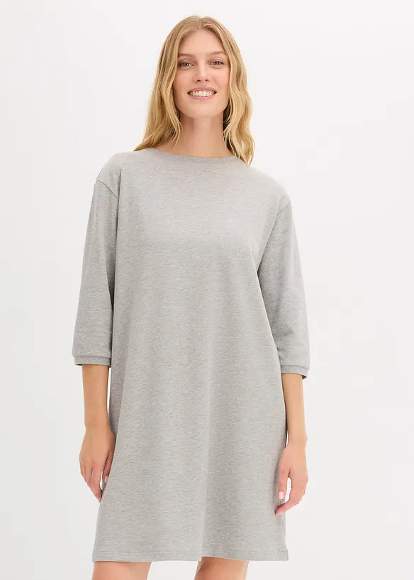 Sweatshirtkjole i utsvingt modell, bonprix