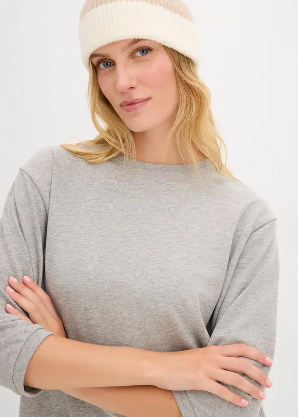 Sweatshirtkjole i utsvingt modell, bonprix