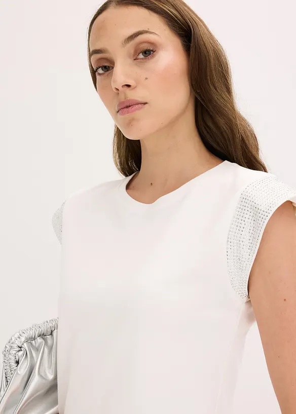 Topp med skulderputer, bonprix