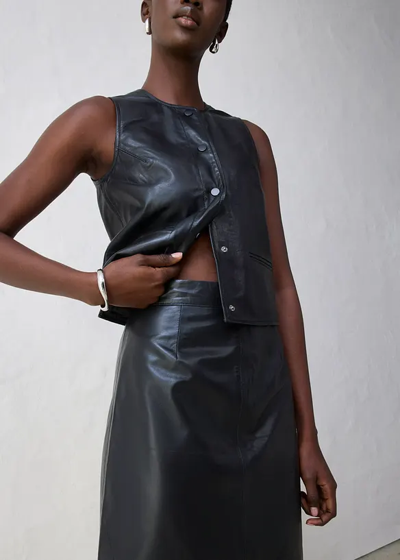 Miniskjørt av lammenappa, bonprix