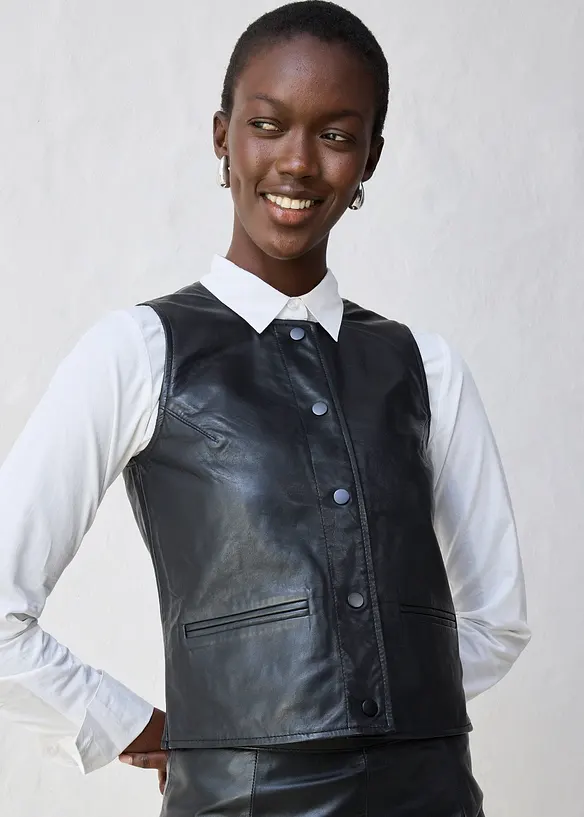 Vest av lammenappa, bonprix