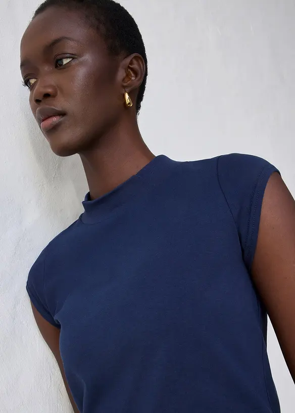 Topp med silke, bonprix