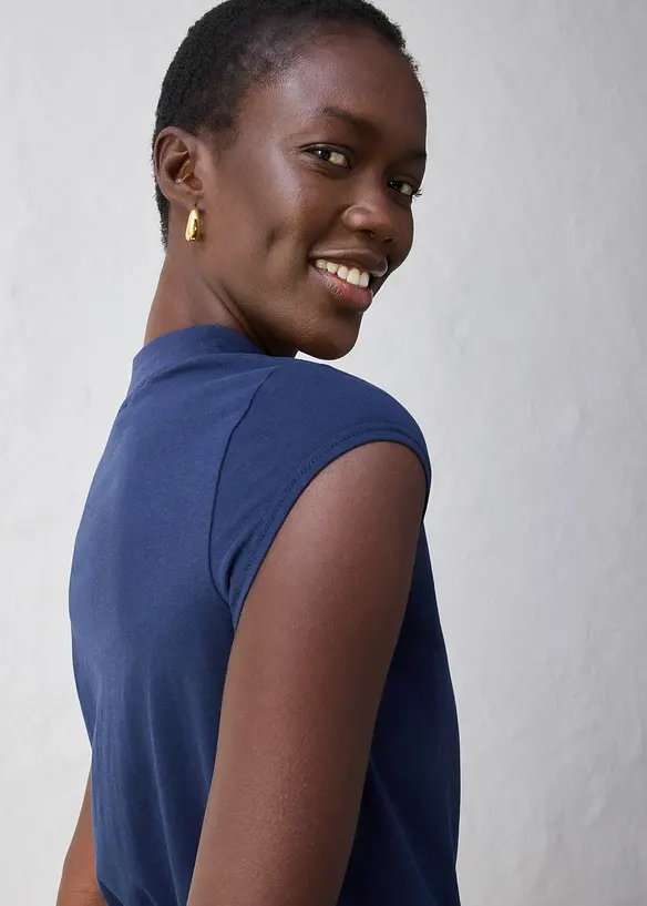 Topp med silke, bonprix