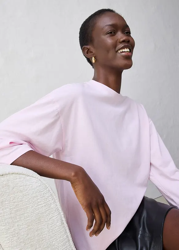 Topp med silke, bonprix